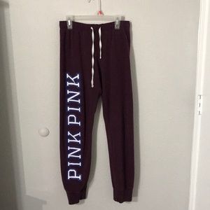 PINK Maroon SweatPants...Size Small